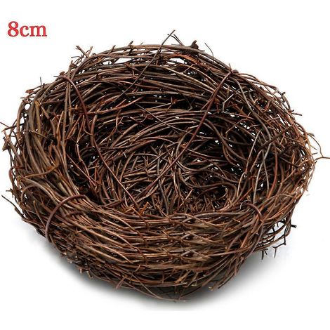 Nichoir à oiseaux fait main en vigne brune, décoration de Noël artisanale et naturelle. (1/4)