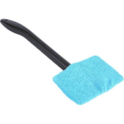 Brosse de nettoyage à Long manche en microfibre pour vitres de voiture, outil de pare-brise, bleu clair, 1 pièces. (1/5)