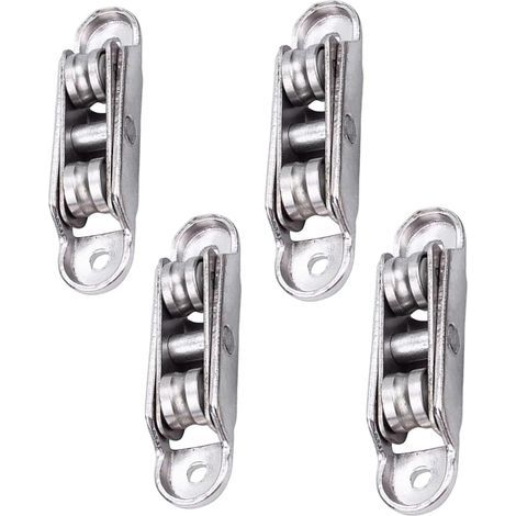 CCYKXA Door roller – Window pulley, adjustable angle zinc alloy, silent double-wheel roller for office, living room, bedroom, kitchen, patio (1/5)