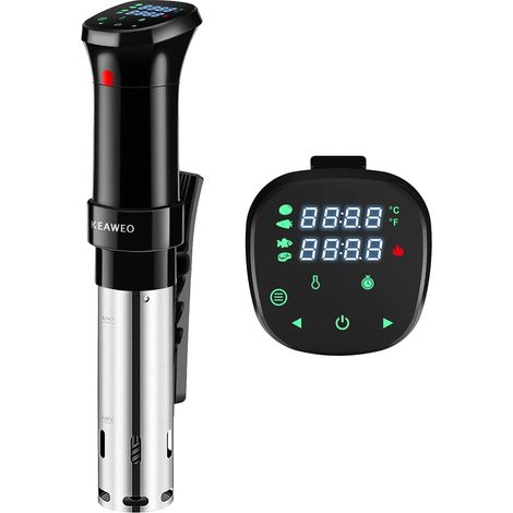 Cuiseur Sous Vide 1100W, Cuiseur Cuisson Sous Vide, Calculateur d'Immersion de Cuisinière,Thermostat Réglable pour un Contrôle Précis de la Température, Bains-Marie Sous Vide (1/5)