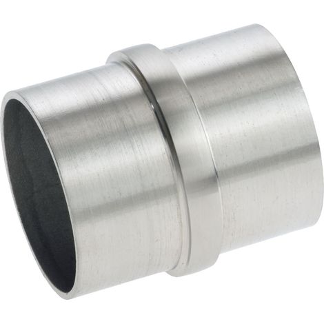 CROSO Verbindungsmuffe für Rundrohr ø 33,7 x 2,0 mm, Edelstahl geschliffen V2A