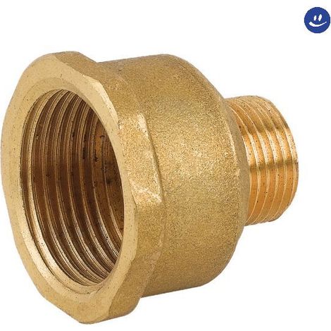 Prolugna ridotta f m in ottone giallo 3/8" x 1/4" rinaldi e pettinaroli