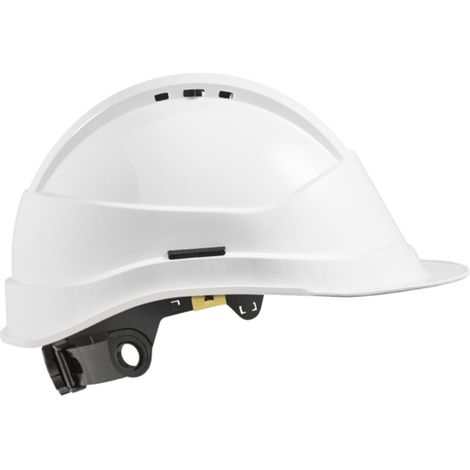 Casque de protection KARA ventilé visière longue - blanc - AUBOUEIX