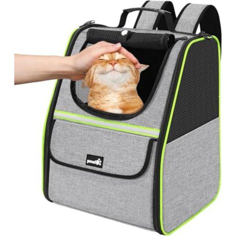 Sac à dos de transport pour petits chiens, chats chiots et chatons Nouveau modèle (1/4)