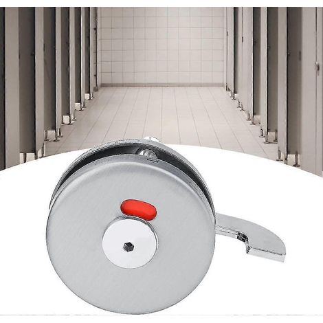 Verrou de porte à pêne dormant, verrou de confidentialité, verrou de porte visible pour toilettes publiques (1/5)