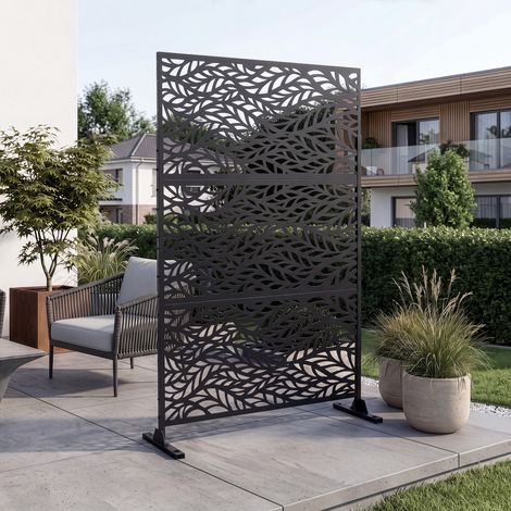 Tabique And acero galvanizado 180x120x40 cm - Negro [casa.pro] (1/5)