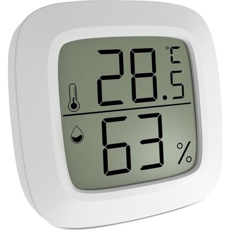 Digitales Thermometer-Hygrometer, Innenthermometer, Mini-Thermometer für Zuhause, Terrarium, Babyzimmer, Inkubator, Keller, Ankleidezimmer usw. (1/4)