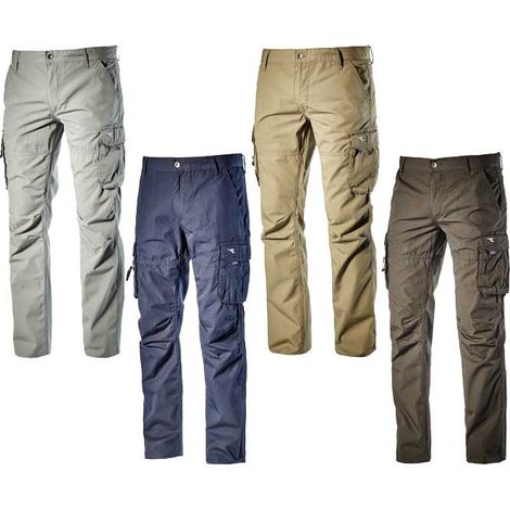 Diadora Utility WIN II  vêtements d'été 100% coton 215 gr / m - Pantalons de travail - XS - Gris