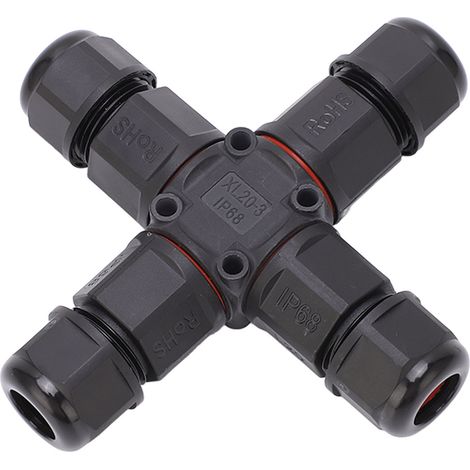 Connecteur étanche IP68 4 voies pour panneau aviation 25A 380V 3 broches - Prise câble pour bateau, voiture, éclairage LED et équipement industriel (1/5)