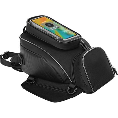 Sac de réservoir de Moto Sac de réservoir magnétique étanche à écran Tactile – Poche de téléphone à écran Tactile très Grand Accessoire de Conduite Unisexe