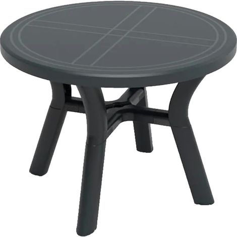 Tavolo da giardino rotondo Garbar Dalia 100 cm grigio (1/5)