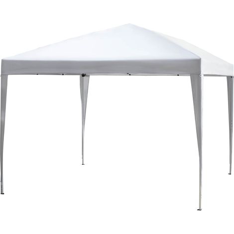 Outsunny 3 x 3M Garden Heavy Duty Pop Up Gazebo Marquee Party Tent Wedding Canopy (White) With Carry Bag (1/5)