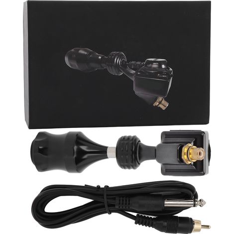 Kit de rotation tatouage moteur RCA connecteur pistolet alimentation artiste noir (1/5)