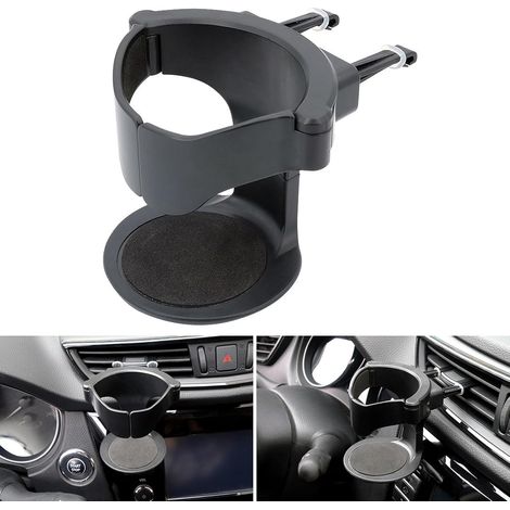 Porte-gobelet pour sortie d'air de voiture, cendrier portable à accès facile d'une seule main pour gobelets de moins de 8,5 cm de diamètre. (1/5)