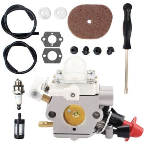 Soavoa Carburateur de Remplacement pour Débroussailleuse Stihl FS40 FS50 FS56 FS70 HT56 KM56, Pièce de Rechange C1M-S267A 4144120060 (1/4)
