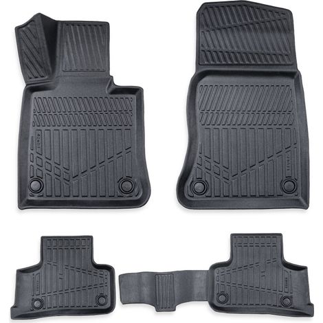Komplettset 4‑teilig 3D‑Gummifußmatten für Coupé Erpassan - MERCEDES GLC (X253) 2015–2022