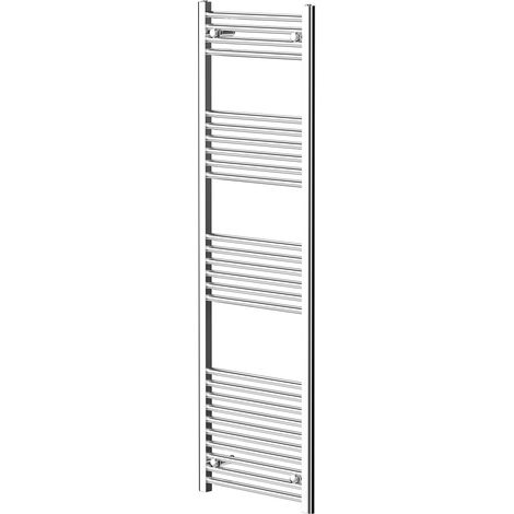 Pizarro Chrome 1600mm x 500mm Straight Heated Towel Rail (1/5)