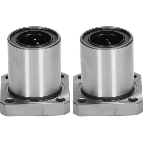 2 roulements à billes linéaires à bride carrée, alésage de 20 mm, diamètre extérieur de 32 mm, longueur de 42 mm, LMK20UU (1/5)