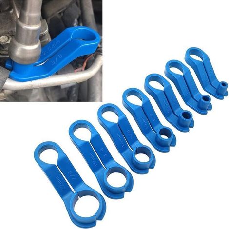 Aougo Ensemble de 7 outils de déconnexion tuyaux carburant et climatisation ABS résistant à l'usure Pour déconnexion rapide Compatible véhicules (1/4)