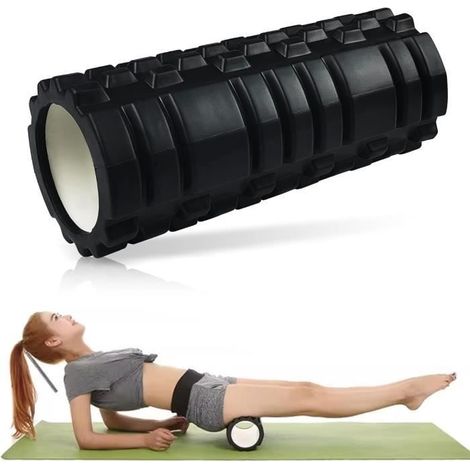 Massagerolle, Massagerolle aus Schaumstoff mit Gittermuster, Muskelmassagerolle, Sportmassagerolle für Massage (1/4)