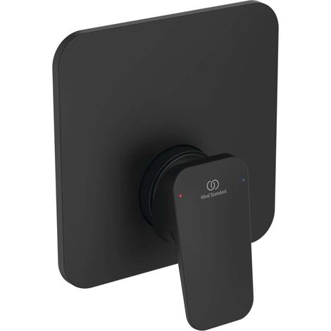 Ideal Standard - Ceraplan, Miscelatore monocomando ad incasso completo per doccia, Una via, Nero seta (1/3)