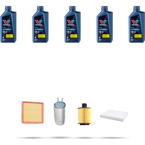 Kit tagliando 4 FILTRI e 5L OLIO compatibile con Fiat Linea (110) 1.6 M-Jet 77kw dal 2009 (1/5)