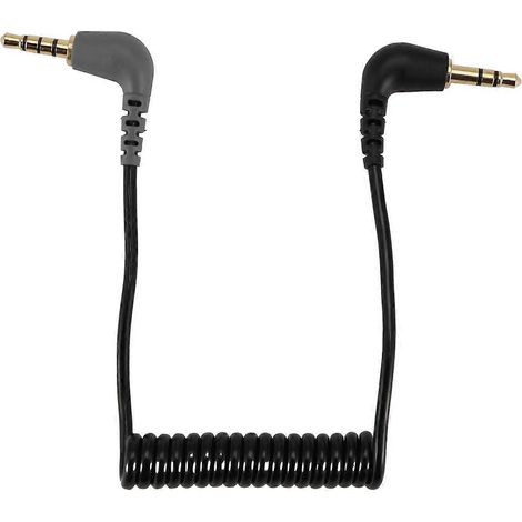 Câble de microphone réglable TRS vers TRRS de remplacement, cordon de connexion spiralé pour SC7 (1/5)