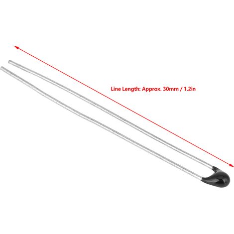 10 Stück hochpräzise MF52 NTC-Temperatursensoren mit 30-mm-Kabel 10KB3435-L30 (1/5)