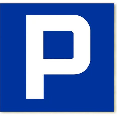ZNDW-6 VERKEHRSSCHILD D-18 - PARKEN 33cmx33cm