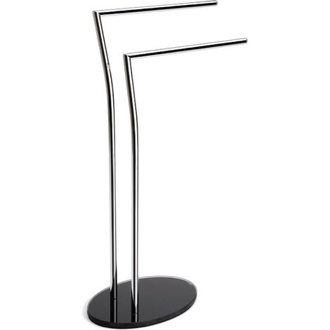 AQUASANIT Piantana lavabo cromato/nero codice prod: QV085ADN