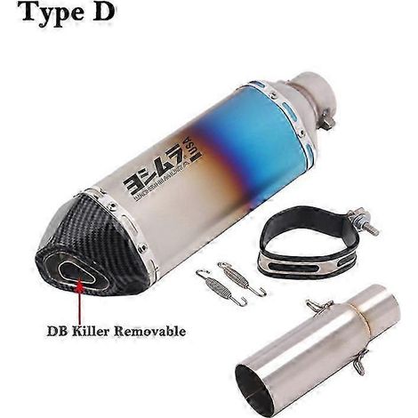 Silenciador De Escape Para Motocicleta, Tubo De Enlace Medio, Db Killer, Para Piaggio Beverly 125, 300, Mp3, 125, 250, 300, Lt, X10, 2008-2016( D) (1/5)