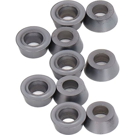 Lot de 10 plaquettes carbure CNC usinables revêtues pour fraisage et tournage acier inox bois interchangeable (1/5)