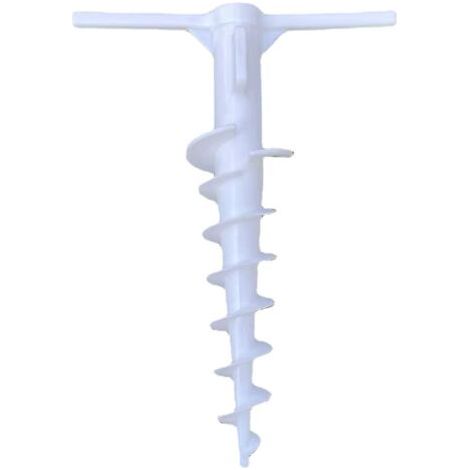 Ancre de tente de plage, support d'auvent, piquet de tente, piquet d'ancrage au sol, piquet de camping, tente, auvent, camping, adapté aux tuyaux de diamètre inférieur à 22 mm (2 pièces) (1/5)