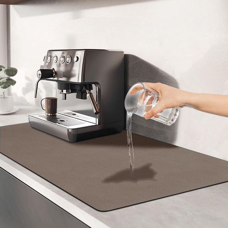 Dish Draining Mat Diatomaceous Absorbent Kitchen Mats (1/5)
