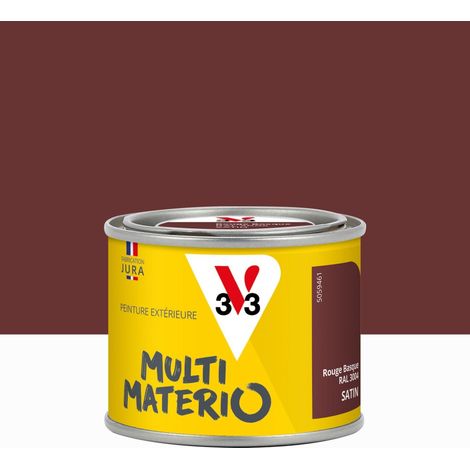 Peinture extérieure bois, fer, plastique V33 rouge basque satiné 0.125l (1/3)