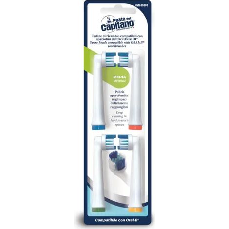 Set de 4 cabezales de recambio para cepillo eléctrico Oral-B® limpieza profunda (1/3)