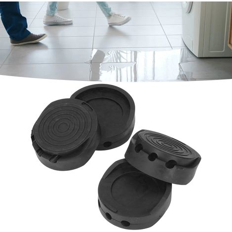 Vente de lots de 4 patins amortisseurs pour machines à laver, de patins antidérapants en caoutchouc pour bases de réfrigérateur et de coussins rehausseurs de meubles. (1/5)