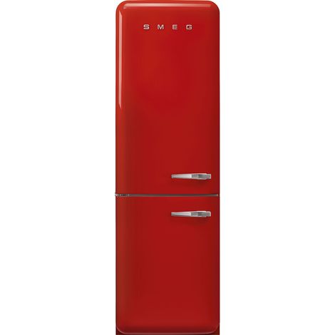 Smeg FAB32LRD6 frigorifero con congelatore Libera installazione 331 L Rosso Made in Italy. Capacità netta totale: 331 L. Cerniera porta: Sinistra, Tipo di display: LED. Classe climatica: SN-T, Emis... (1/4)