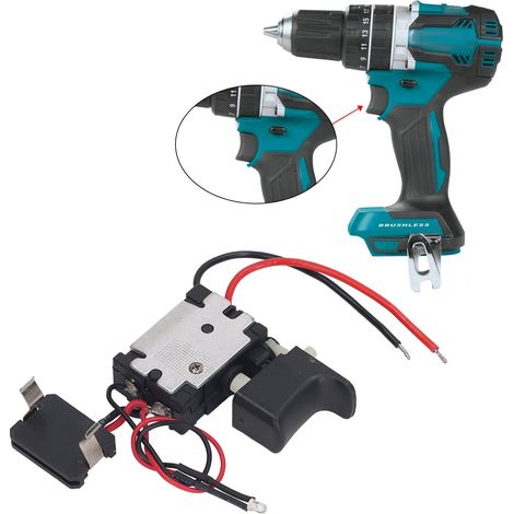 Interrupteur universel pour clé électrique 0478, compatible avec les outils électriques avec voyant lumineux, 7,2-24V. (1/5)