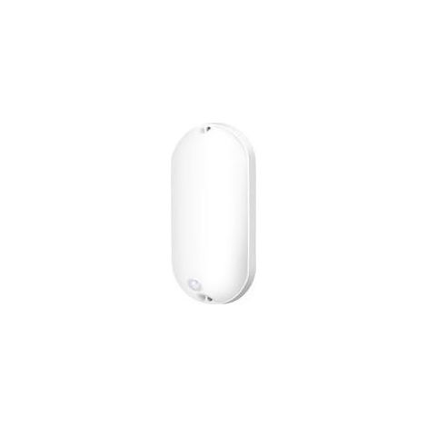 Plafonnier LED ovale 20 W, capteur de détection humaine, intérieur et extérieur Blanc (1/4)