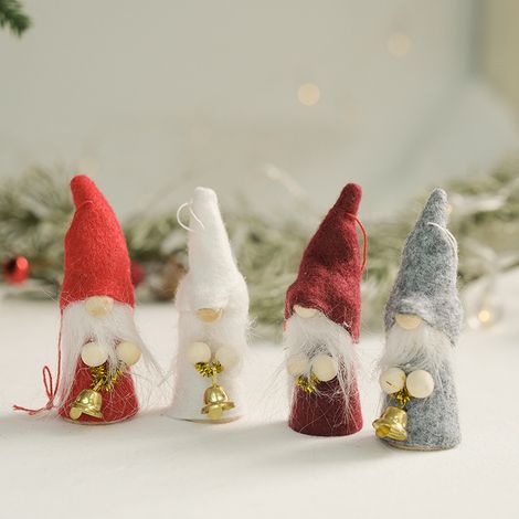 Ornements Premium Père Noël pour Sapin, Figurines décoratives à Suspendre pour déco Festive ou étiquettes