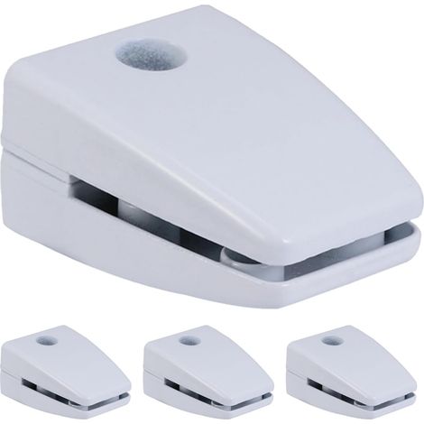 pinces à écran de bureau en alliage d'aluminium blanc