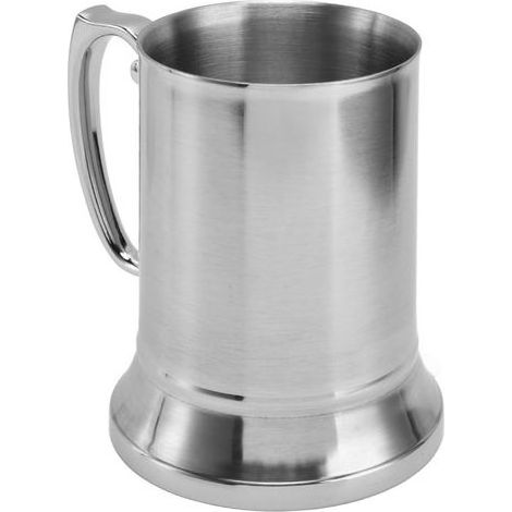 Mug à bière double paroi isotherme élégant pour café, idéal restaurants, bars, hôtels, capacité 450ml. (1/5)