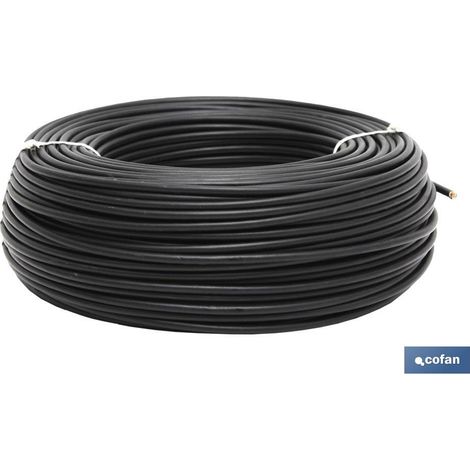 Rouleau de câble H07v-K 1x1,5mm2 Noir (100m) (1/3)