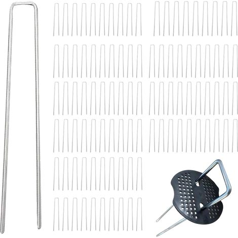 Piquets de Camping - Ancrage de Sol Robuste en U pour Extérieur - Piquets (1/5)