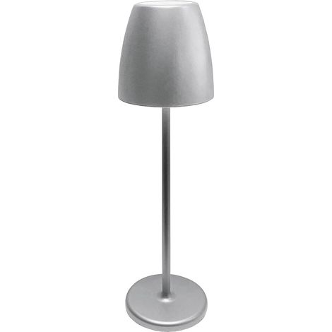 Megatron LED-Akku Tischleuchte 827 Silvergrey (1/4)