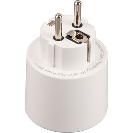 MOES Smart WLAN-Steckdose, rund, modisches ABS-Gehäuse, App-Fernbedienung, kabellose Steckdose, 4000 W, EU-Stecker, 250 V (1/5)