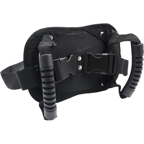 Ceinture de Sécurité Moto pour Passager, Harnais Réglable et Poignée de Maintien Universelle - Sécurité et Confort Renforcés pour Le Passager Arrière, Schwarz