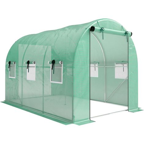 Invernadero de 3x2x2 m con puertas enrollables y ventanas de malla 211775490 211775490 211775490 211775490 211775490 (1/5)