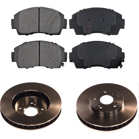 KIT FRENI ANTERIORI compatibile con HONDA CR-V IV (RM) - DISCHI + PASTIGLIE OEM: FDB4161, FDB4228 / 17962 , 18513 /SOSTITUZIONE DIRETTA/BASSA POLVERE/SILENZIOSO